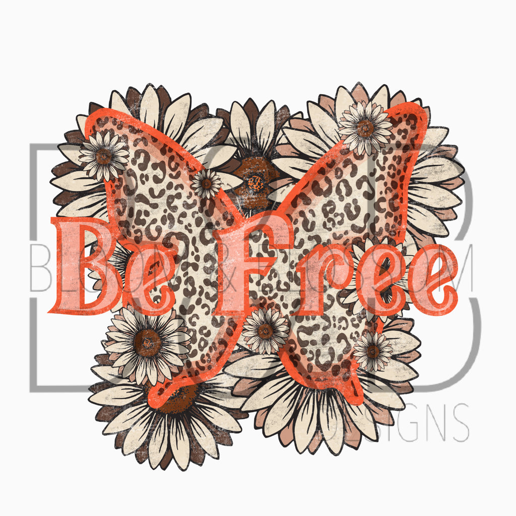 Be Free Butterfly Sublimation Print