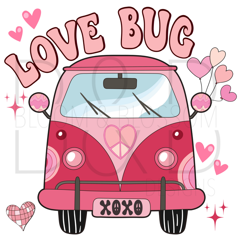 Love Bug Van Sublimation Print