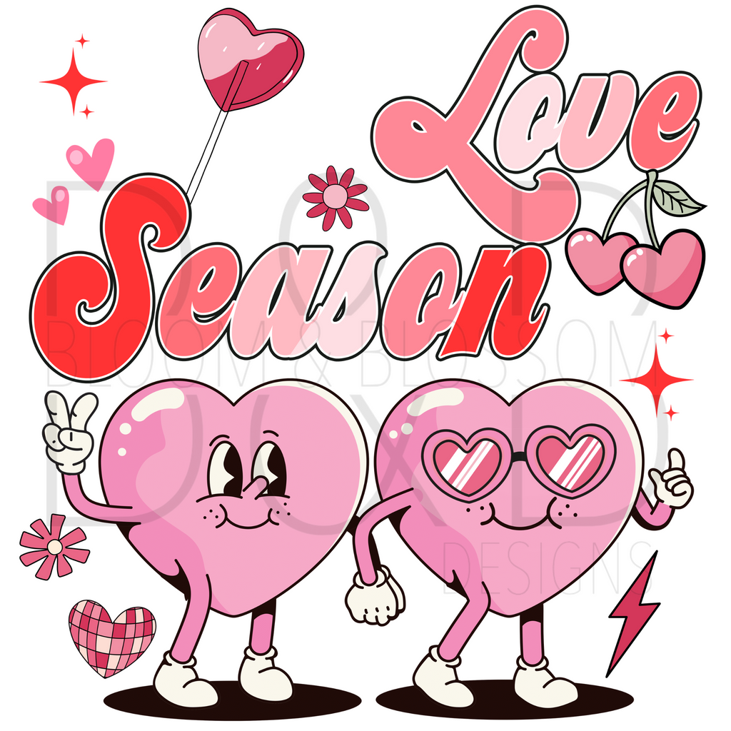 Love Season Heart Cuties Sublimation Print