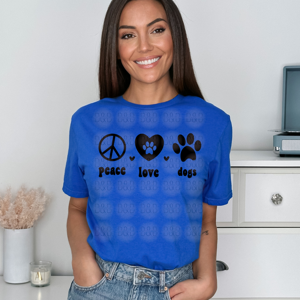 Peace Love Dogs - Direct To Film Transfer