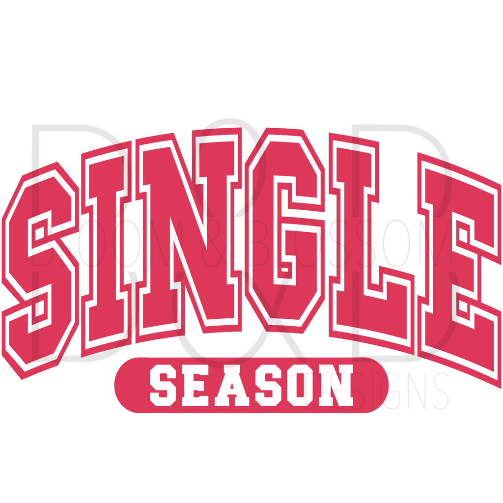 Single Season Varsity Red Sublimation Print