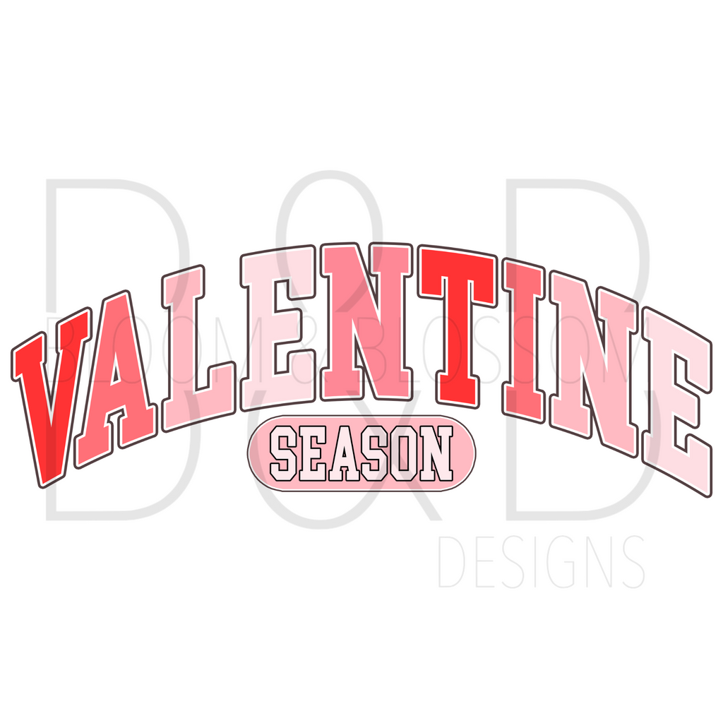 Valentine Season Varsity Sublimation Print