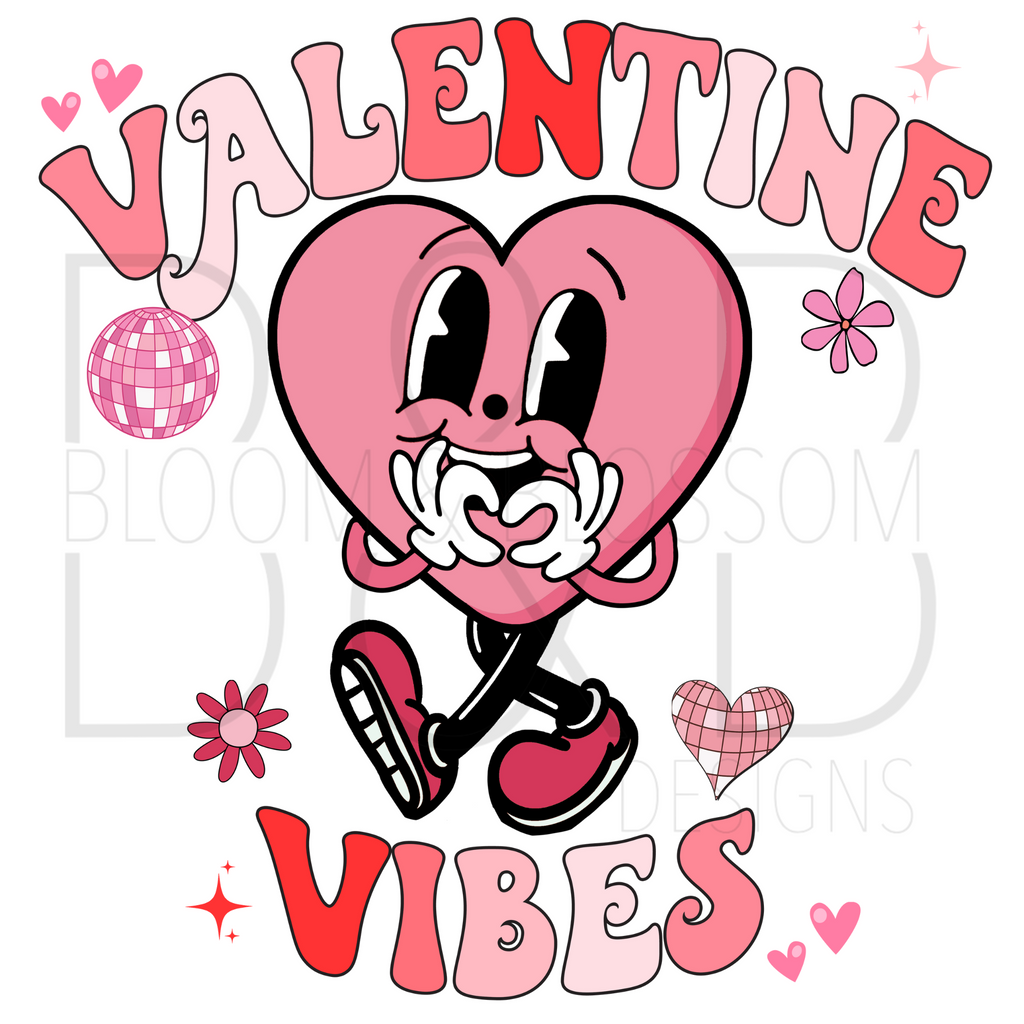Valentine Vibes Heart Cutie Sublimation Print