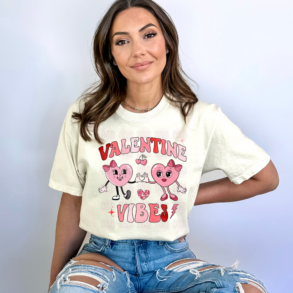 Valentine Vibes Heart Cuties - Direct To Film Transfer