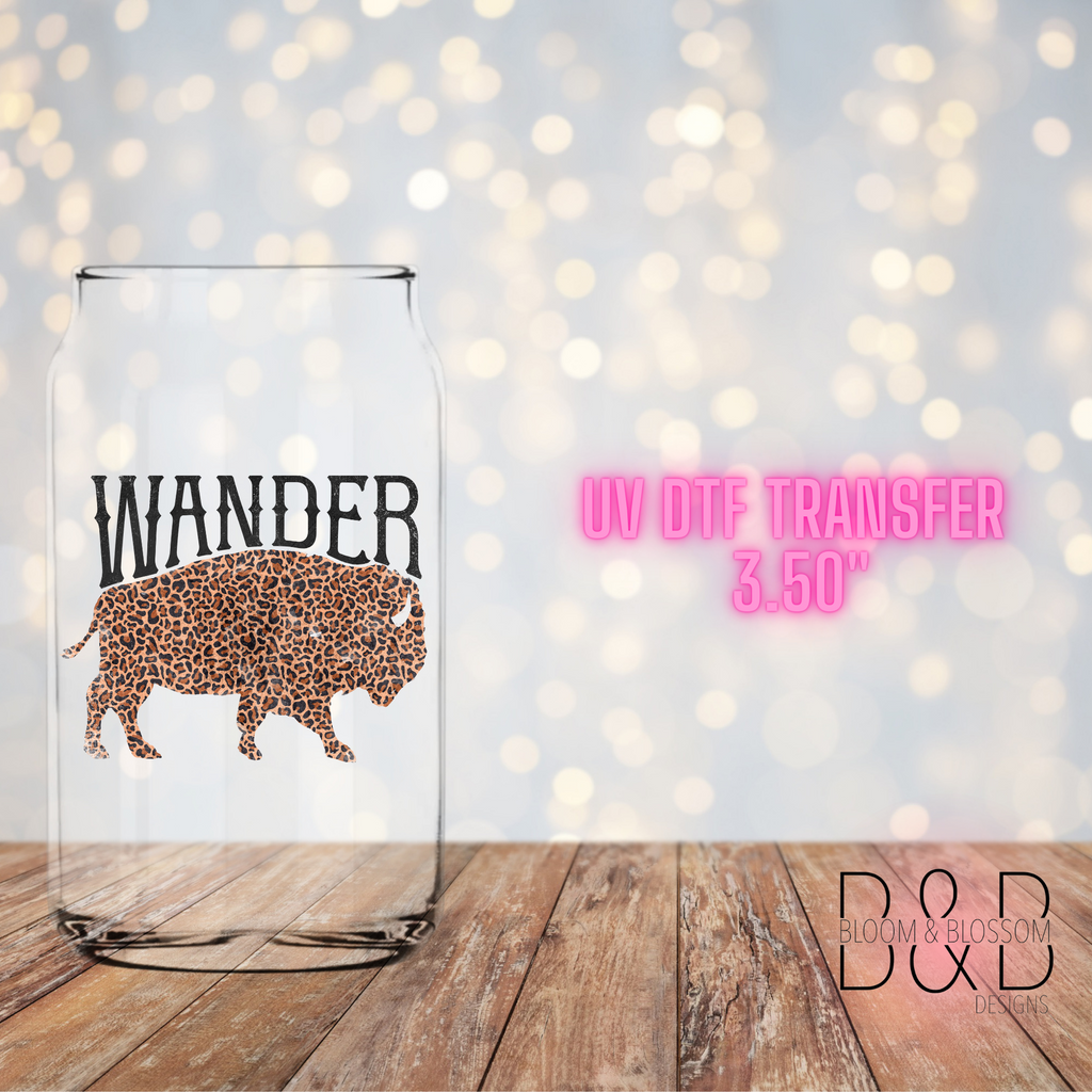 Wander Buffalo Leopard - UV Direct To Film Transfer