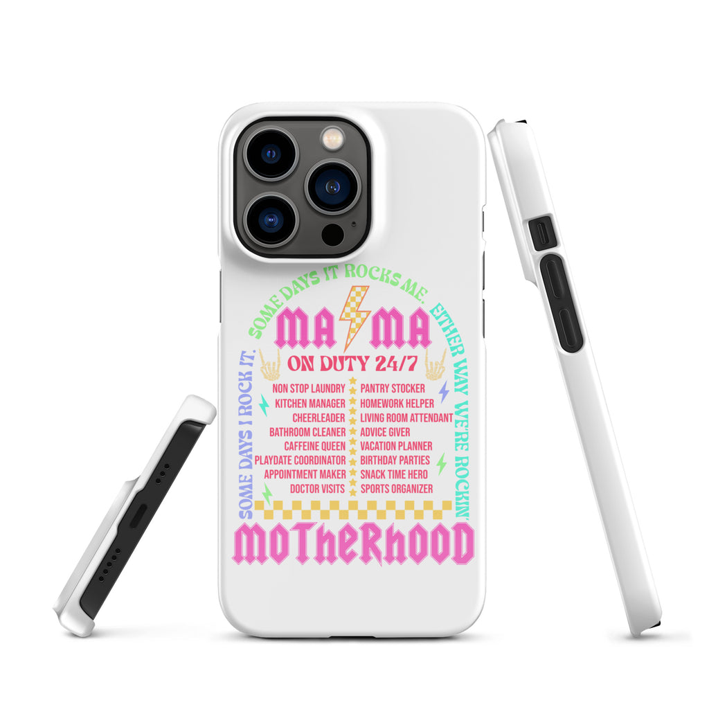 Mama On Duty Tour Snap case for iPhone®