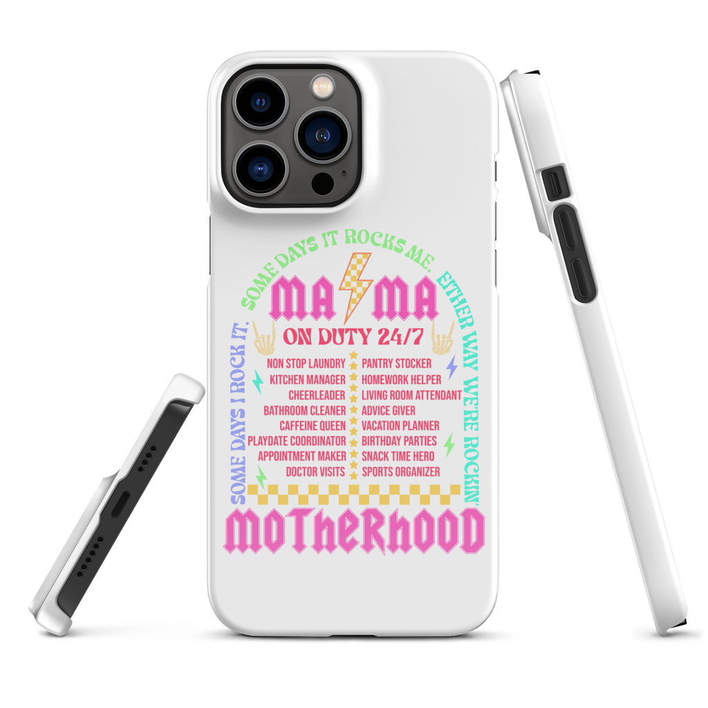 Mama On Duty Tour Snap case for iPhone®