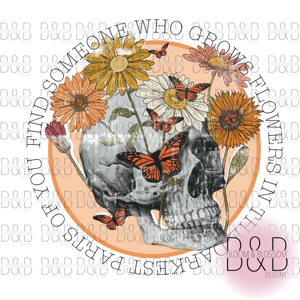 Find Someone Who Plants Flowers Sublimation Print