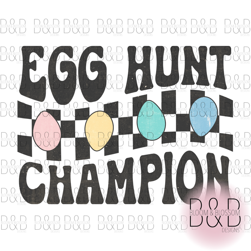 Egg Hunt Champion Sublimation Print