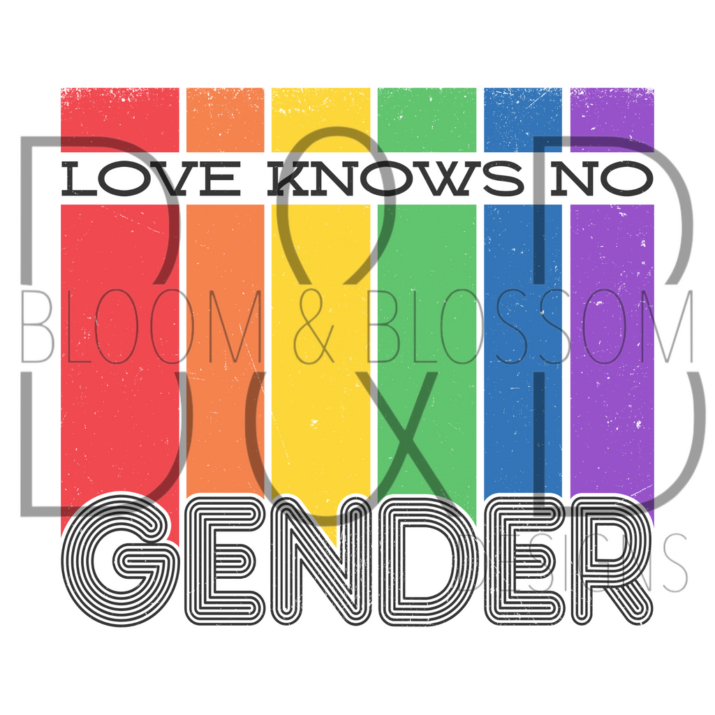 Love Knows No Gender Sublimation Print