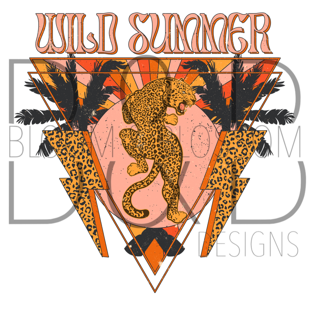 Wild Summer Leopard Sublimation Print