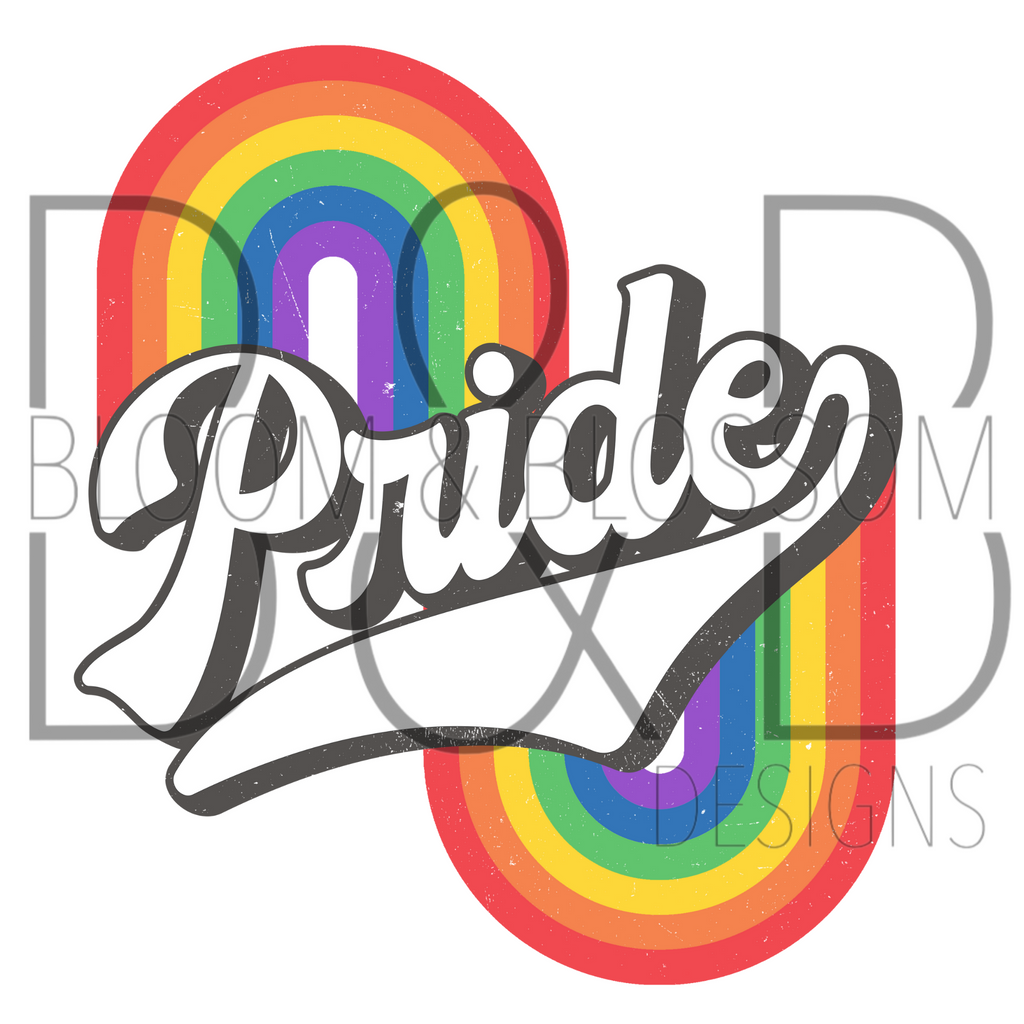 Pride Double Rainbow Sublimation Print