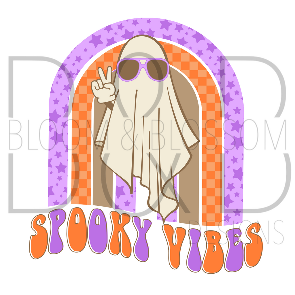 Spooky Vibes Peace Sublimation Print