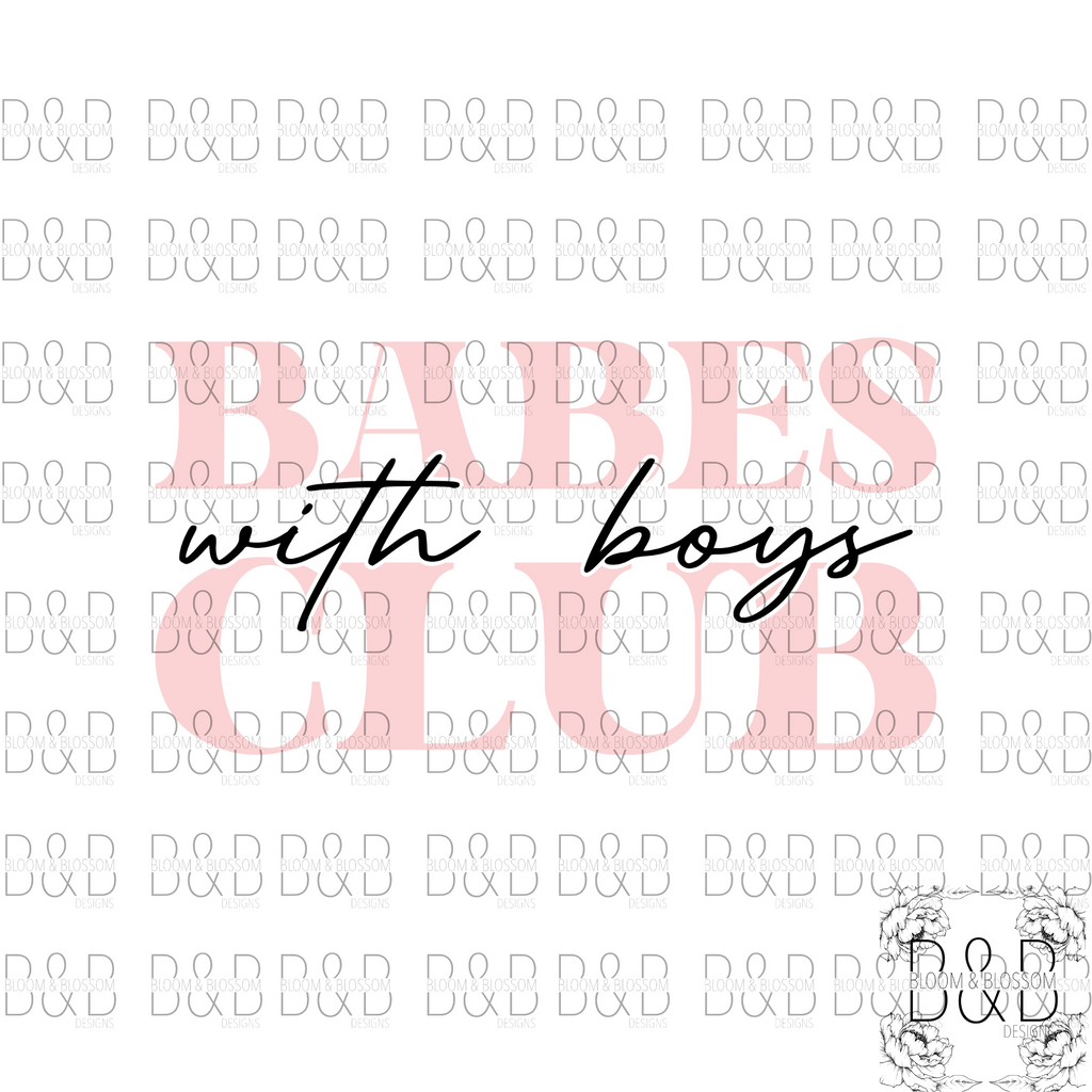 Babes With Boys Club Pink DIGITAL