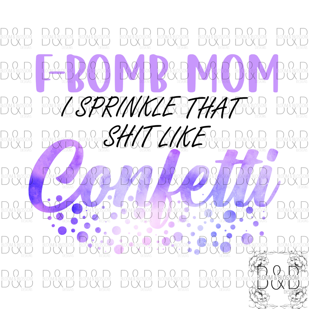 F-Bomb Mom Purple DIGITAL