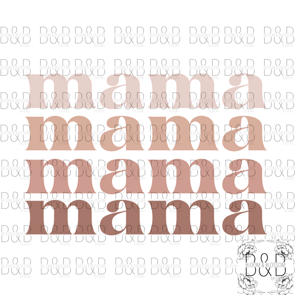 Mama Stacked Neutral Nudes DIGITAL