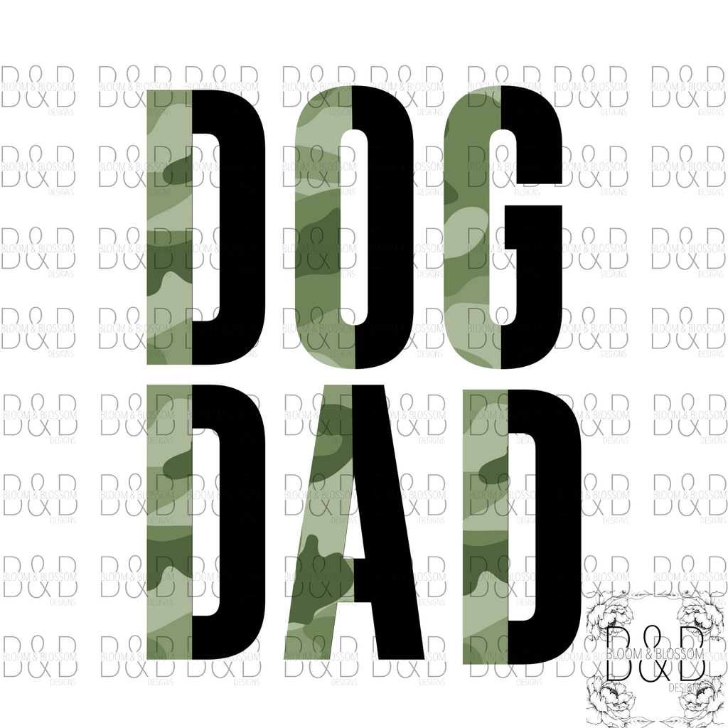 Dog Dad Half Camo DIGITAL