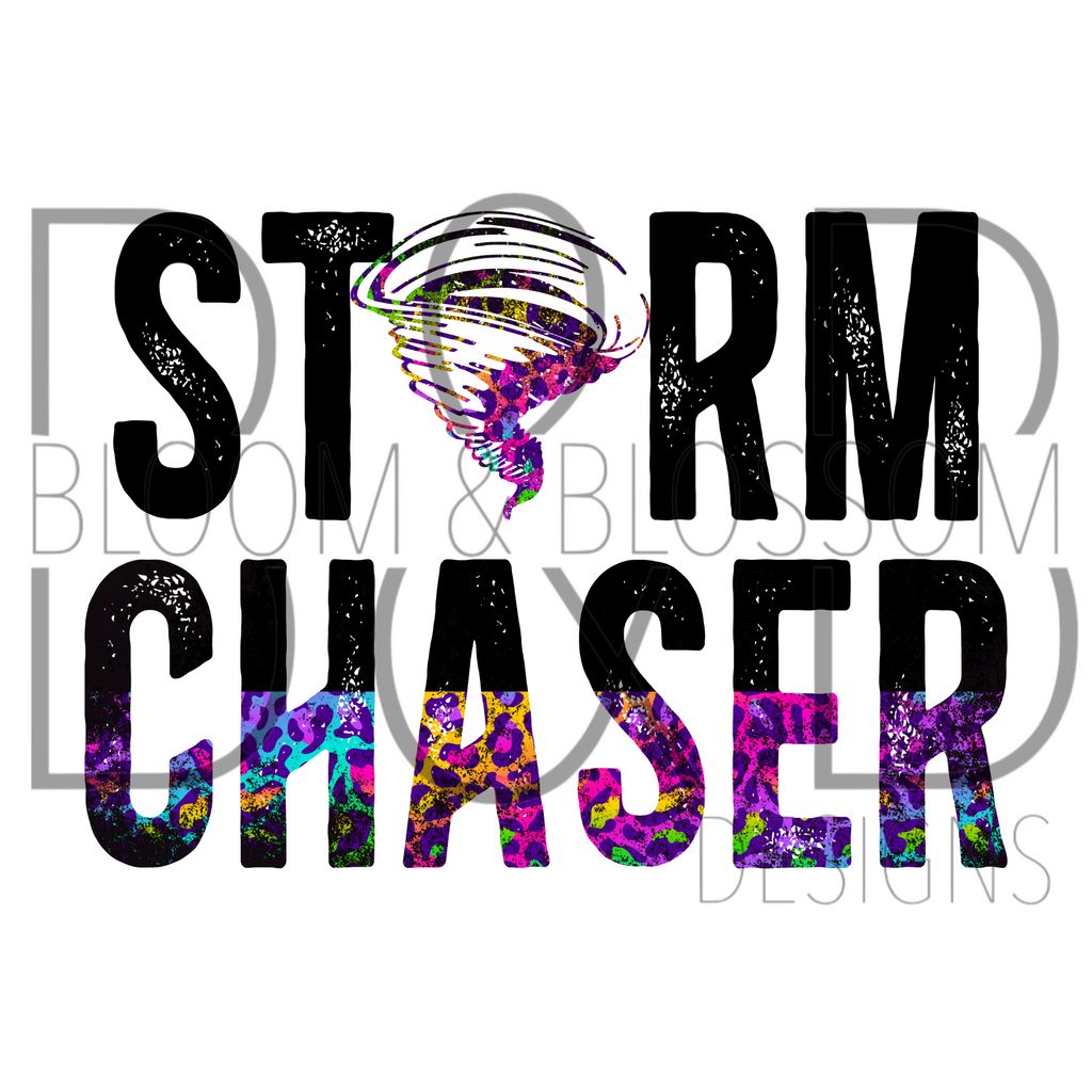 Storm Chaser Purple Leopard Print Sublimation Print