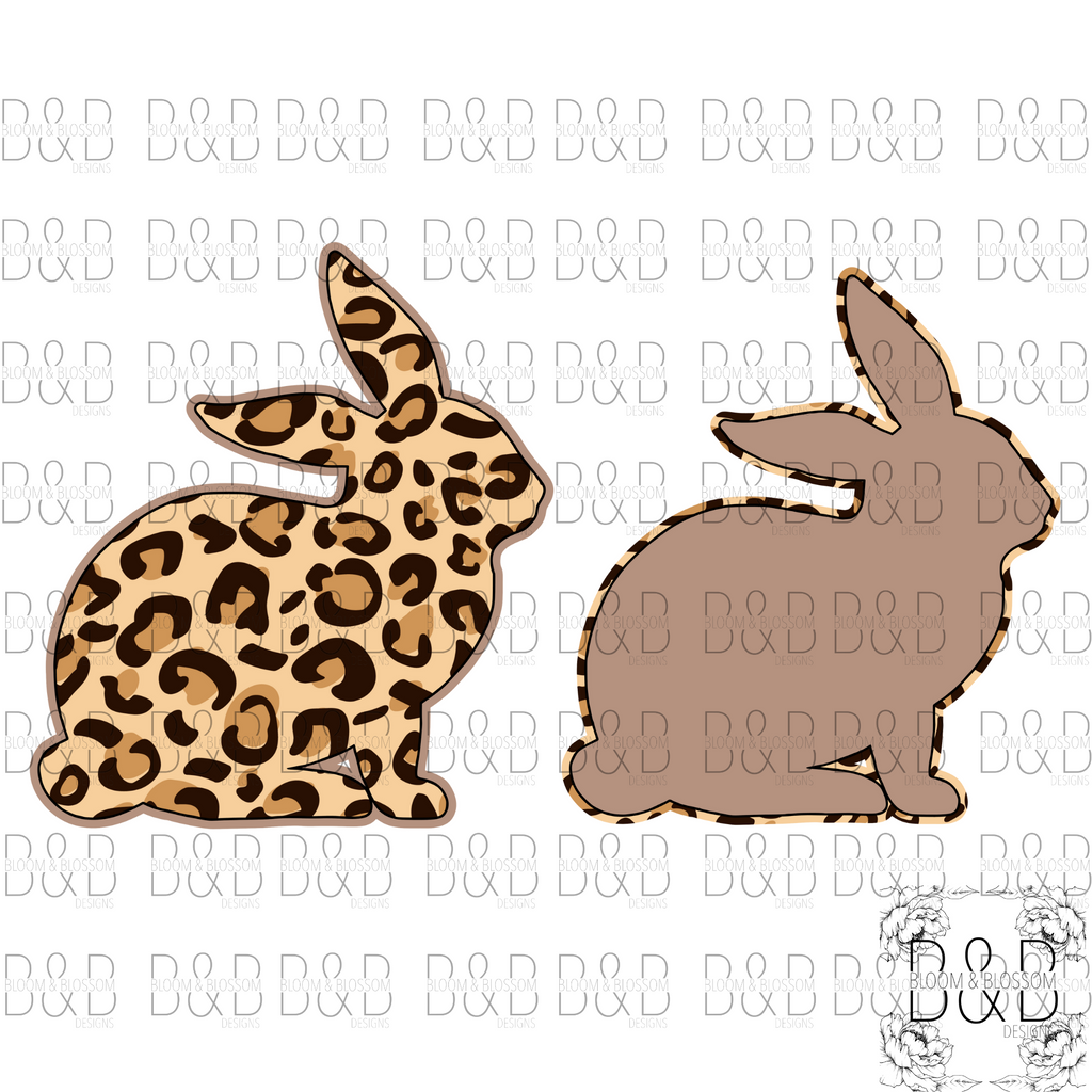 Layered Leopard Bunny Set DIGITAL