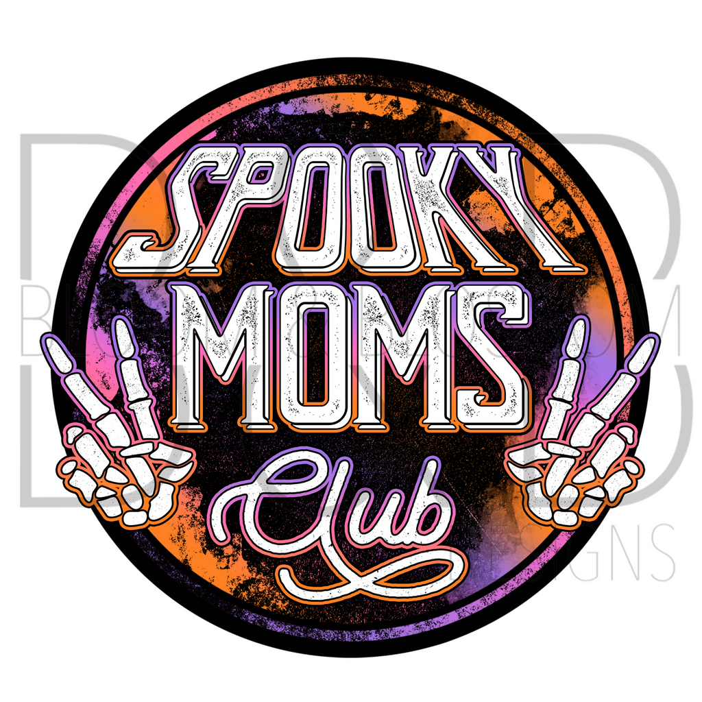 Spooky Moms Club Sublimation Print