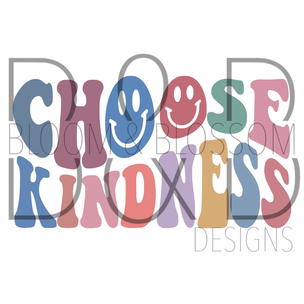 Choose Kindness Retro Sublimation Print