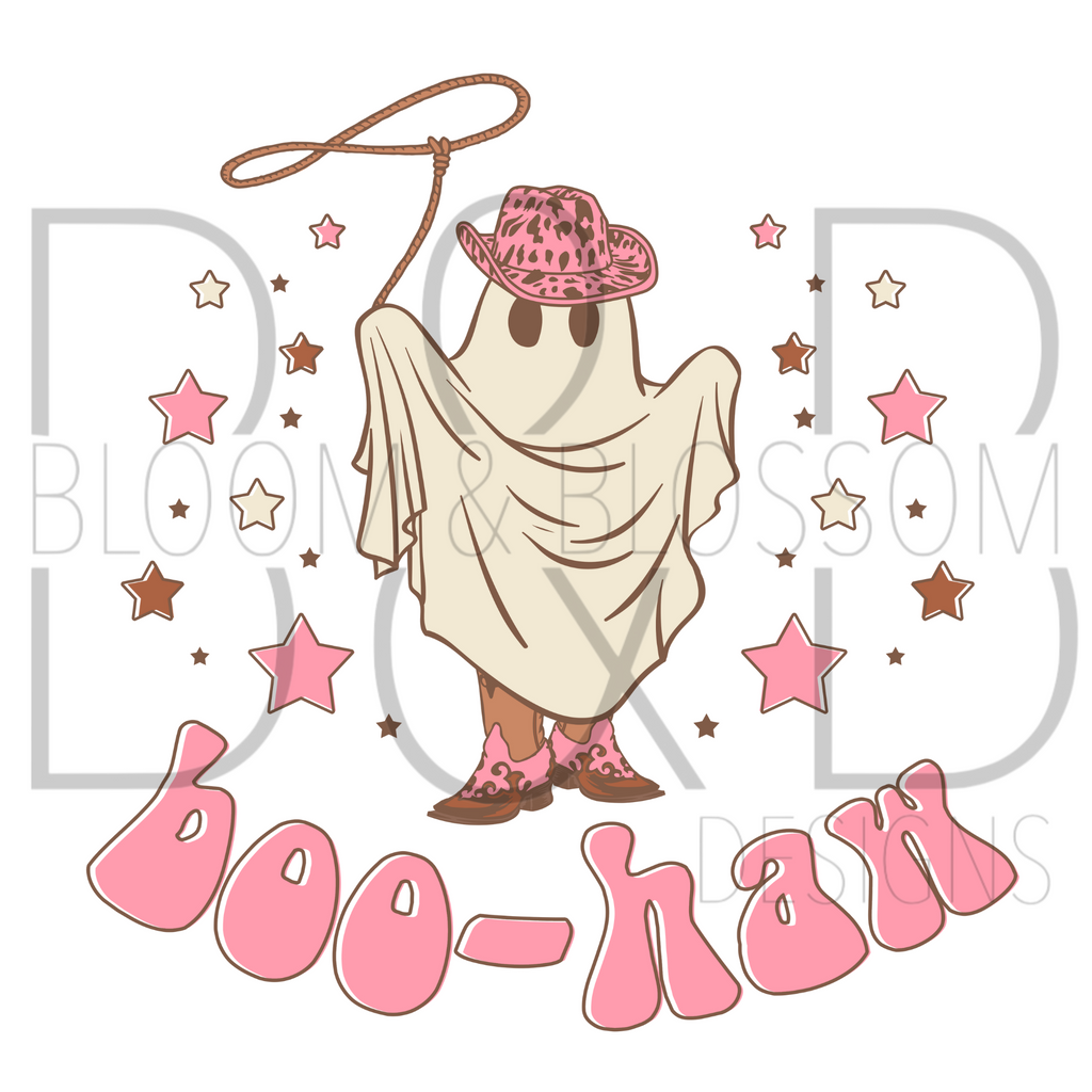 Boo Haw Pink Sublimation Print