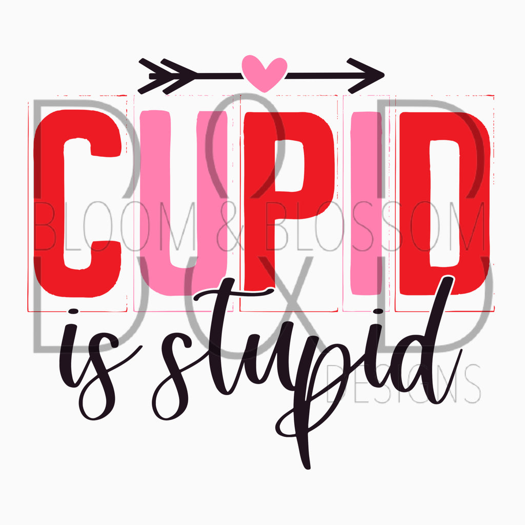 Cupid Is Stupid Sublimation Print