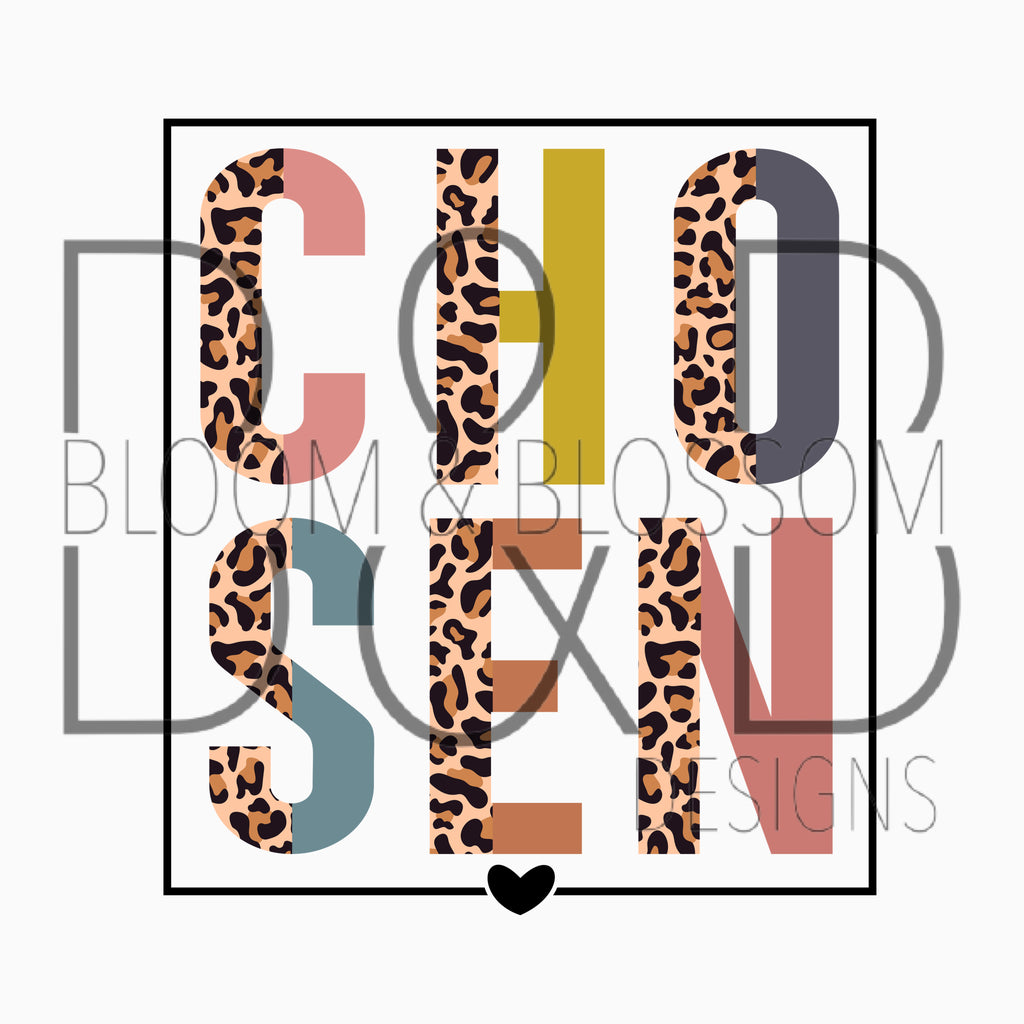 Chosen Boxed Leopard & Neutrals Sublimation Print