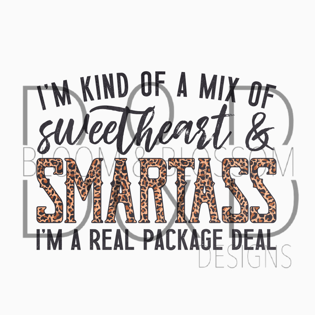 Mix of Sweetheart & Smartass Sublimation Print