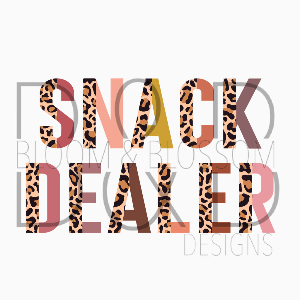 Snack Dealer Neutrals & Leopard Sublimation Print