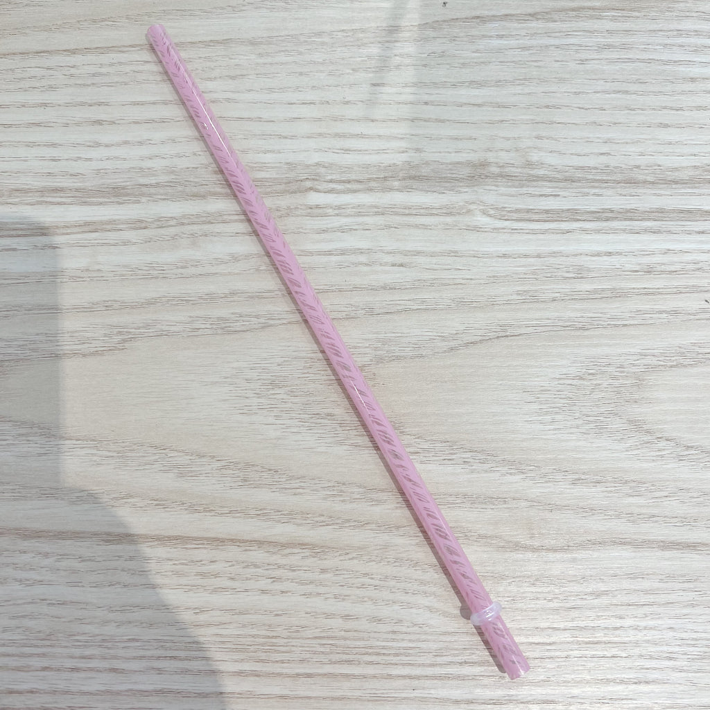 Pink Clear Straw