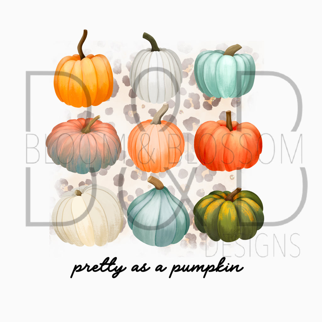 Pretty As A Pumpkin Sublimation Print