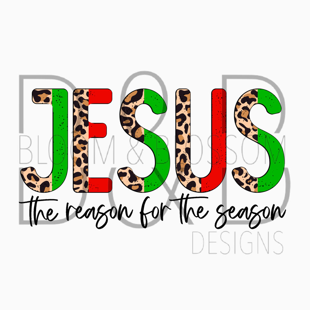 Jesus The Reason For The Season Sublimation Print