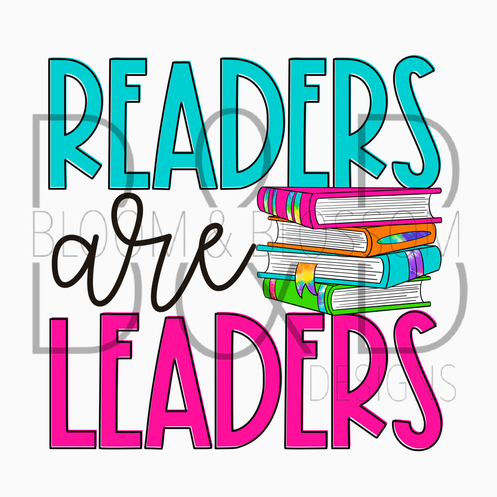 Readers Are Leaders Colorful Sublimation Print
