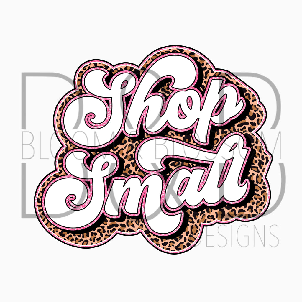 Shop Small Retro Leopard Sublimation Print