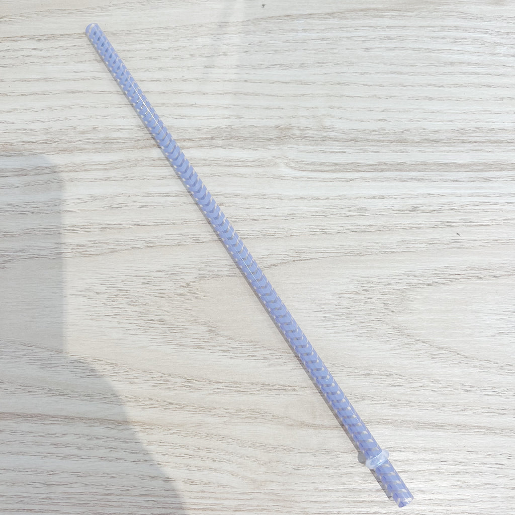 Purple Arrow Clear Straw