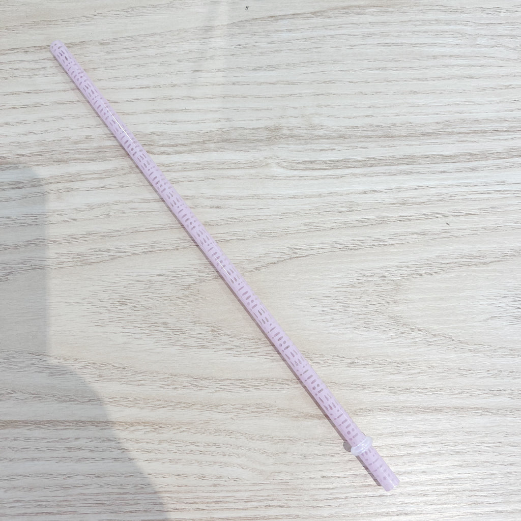 Purple Clear Straw