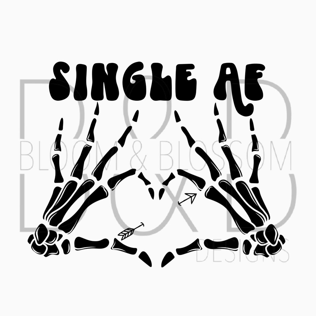 Single AF Skeleton Sublimation Print