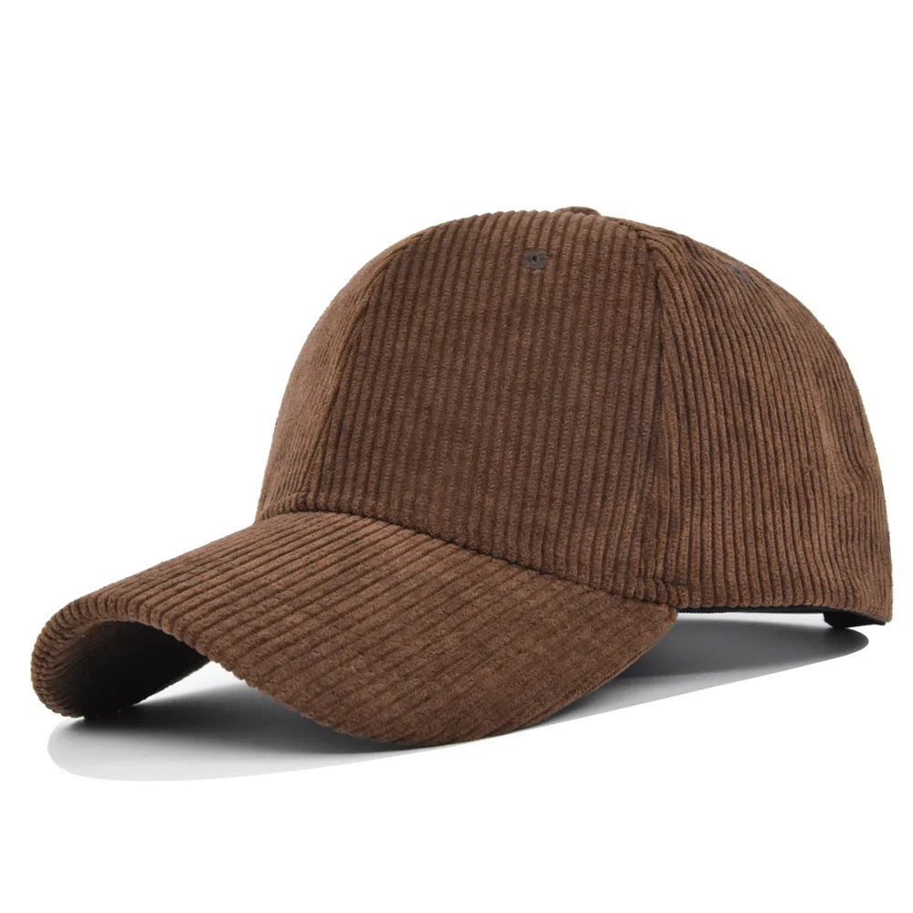 Brown Corduroy Adult Hat