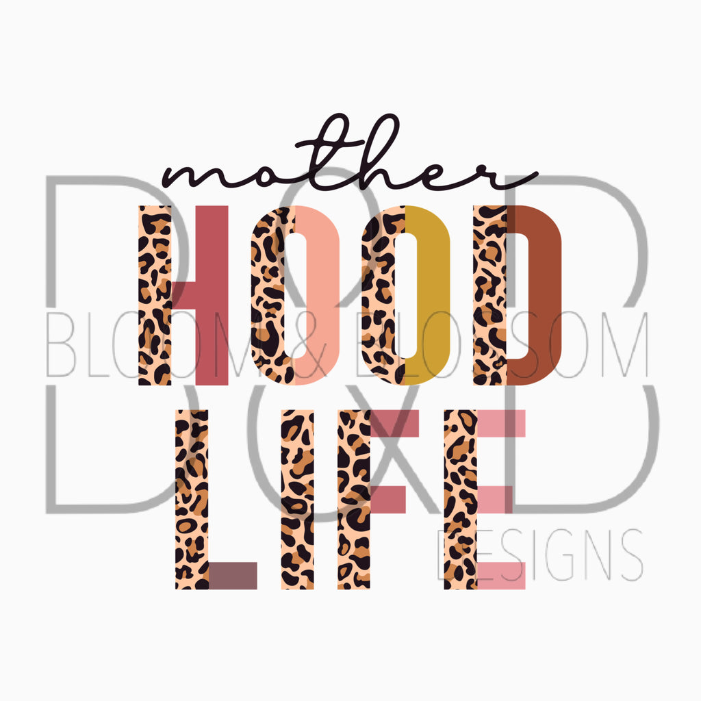 Mother Hood Life Neutrals & Leopard Sublimation Print