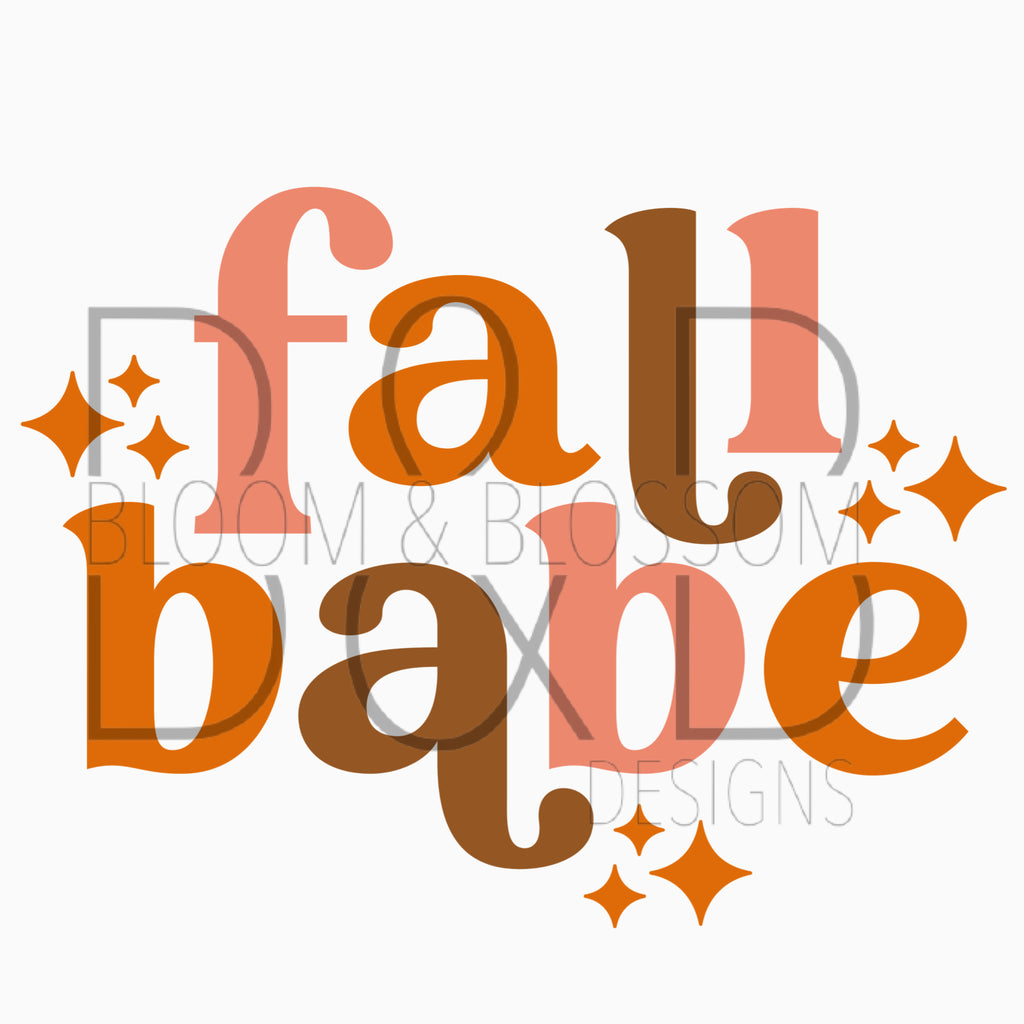 Fall Babe Sublimation Print