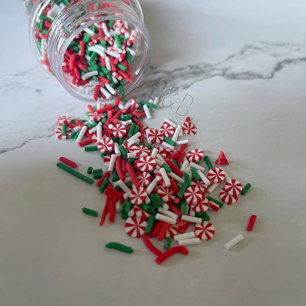 Peppermint Mix Clay Sprinkles
