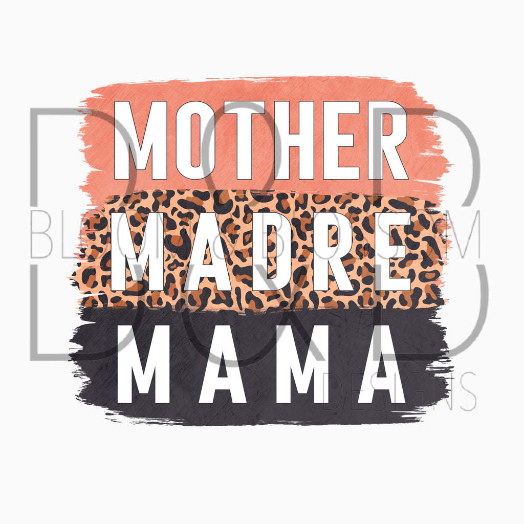 Mother Madre Mama Sublimation Print