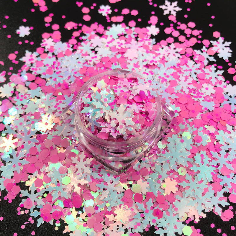 Pinkies Snowflake Mix Glitter