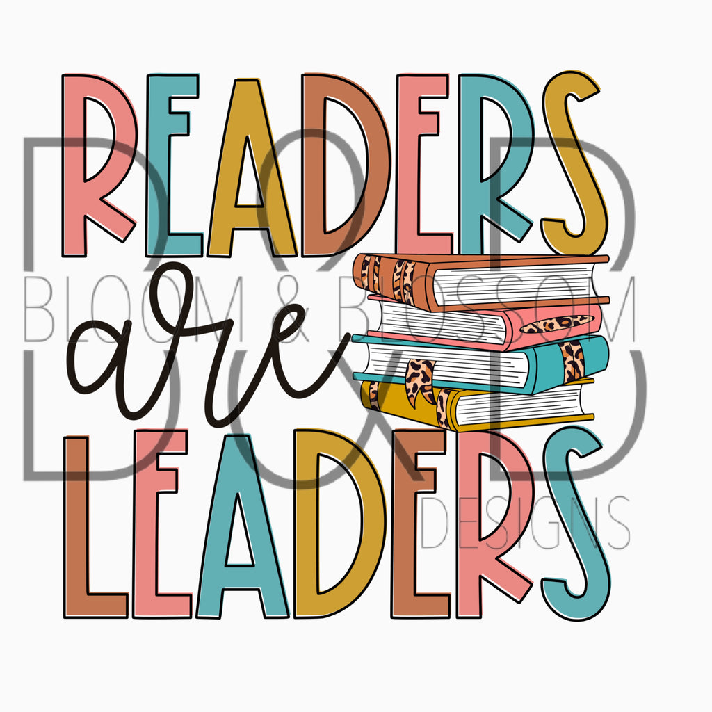 Readers Are Leaders Leopard Sublimation Print