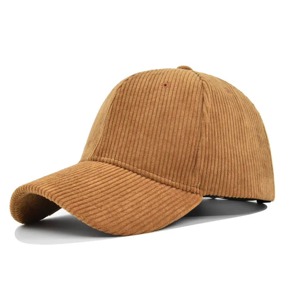 Khaki Corduroy Adult Hat